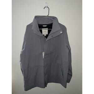 Calvin Klein Grey Water & Wind Resistant Jacket w/ Removable Hood – Small – NWT